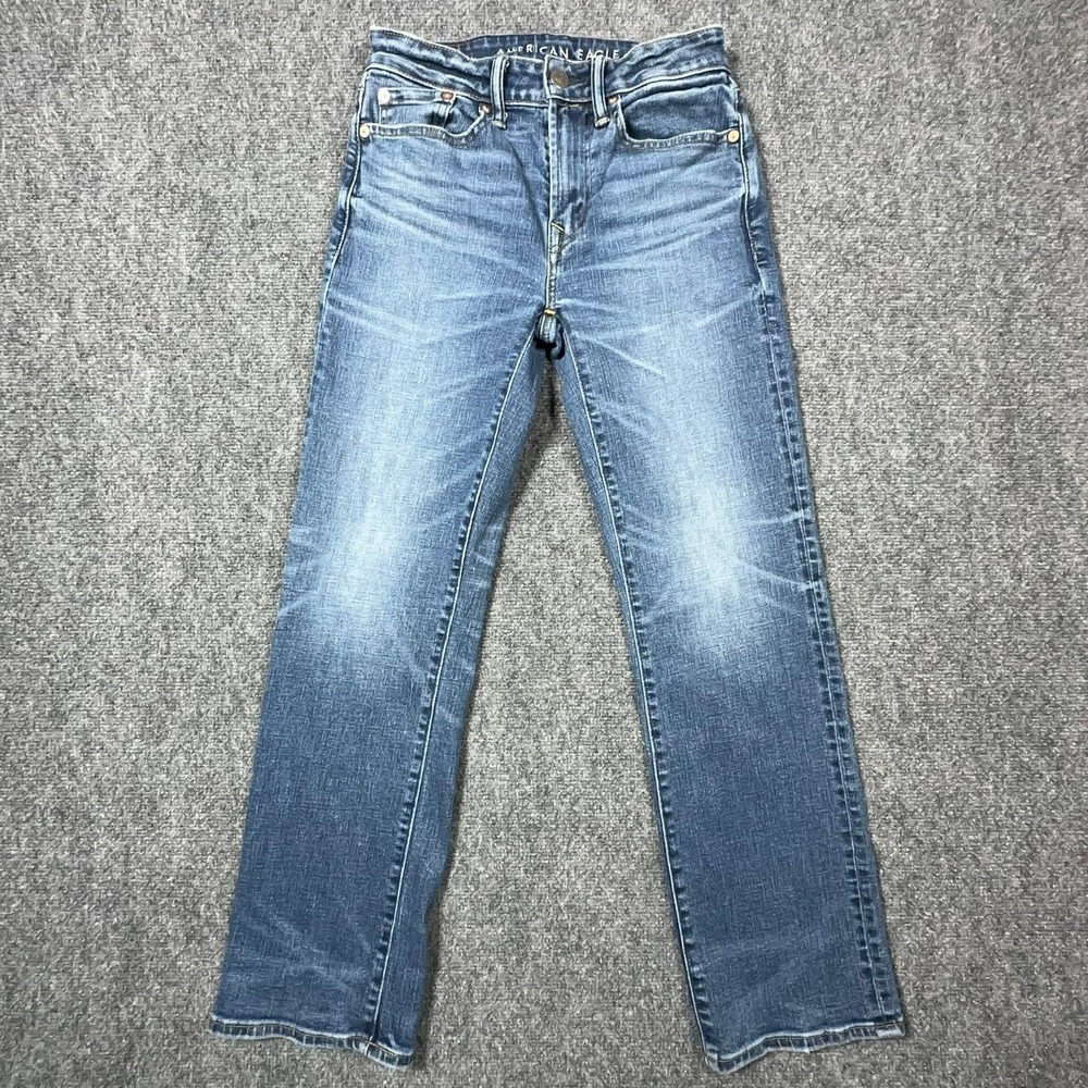 American Eagle Mens Airflex+ Original Bootcut Jeans Blue 28x30 3475906211